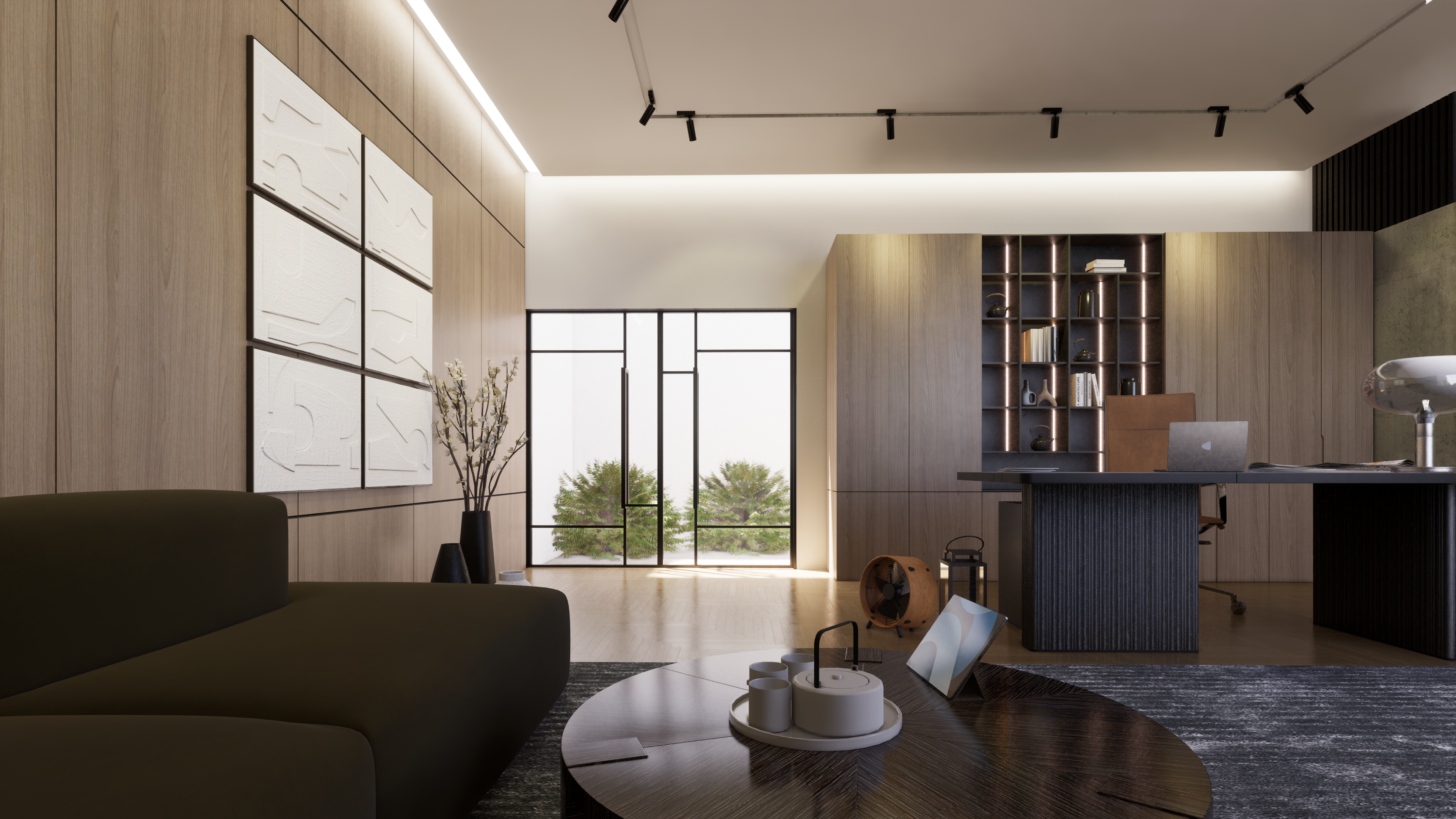 Eclectic Office space with garden-8