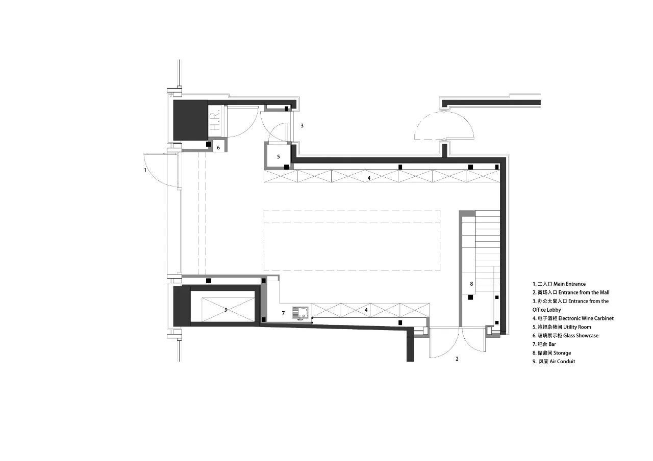 红酒“美术馆”,Caveau de XTD 红酒商店丨中国上海丨MONOARCHI 度向建筑-54