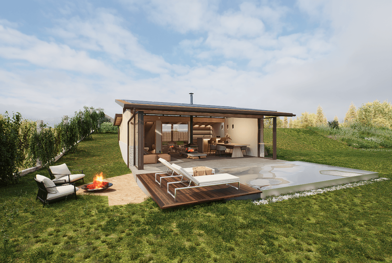 40 m² Relax House | Minimal Wooden Retreat-10