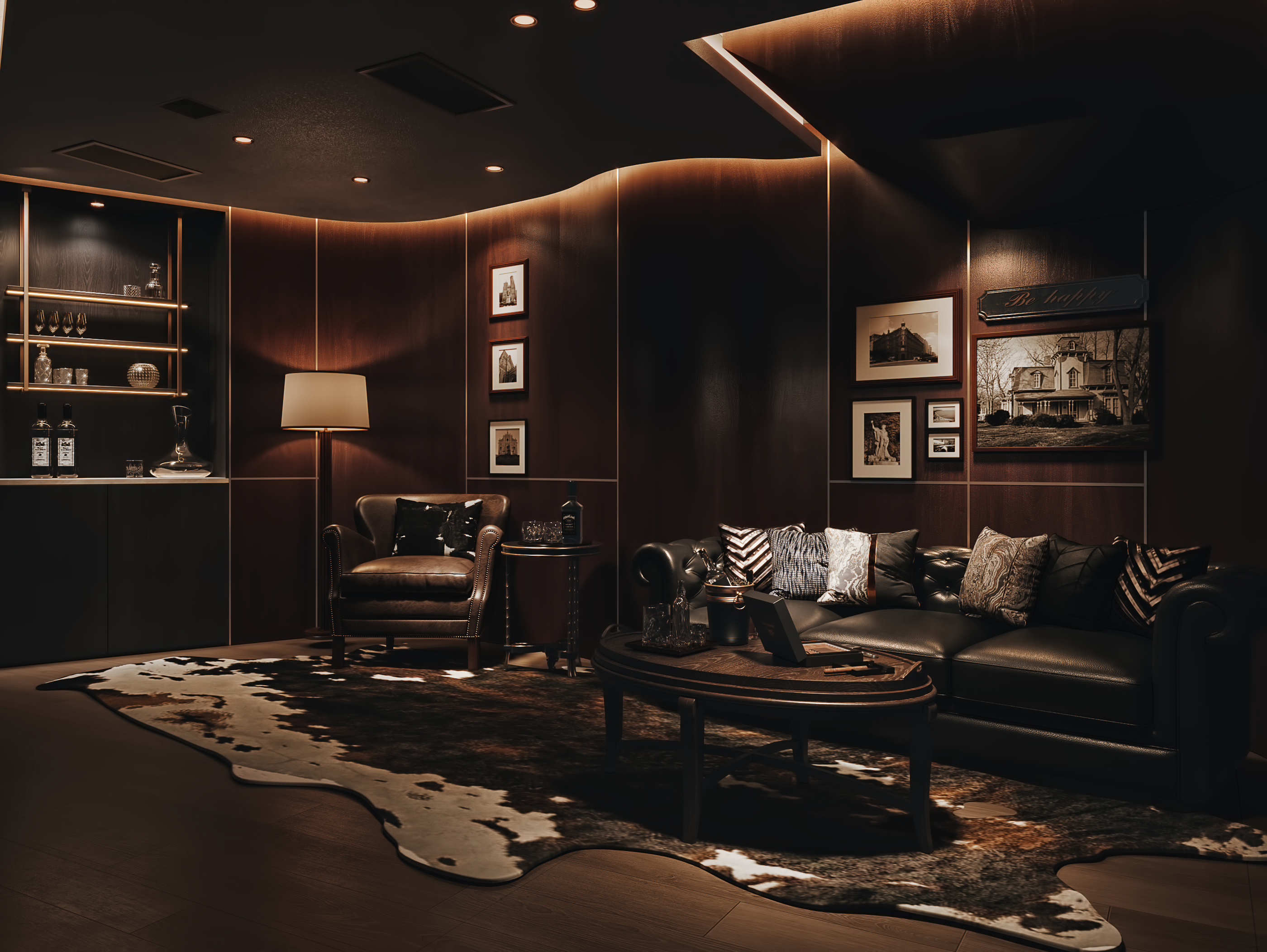 暗黑风雪茄吧酒吧-17