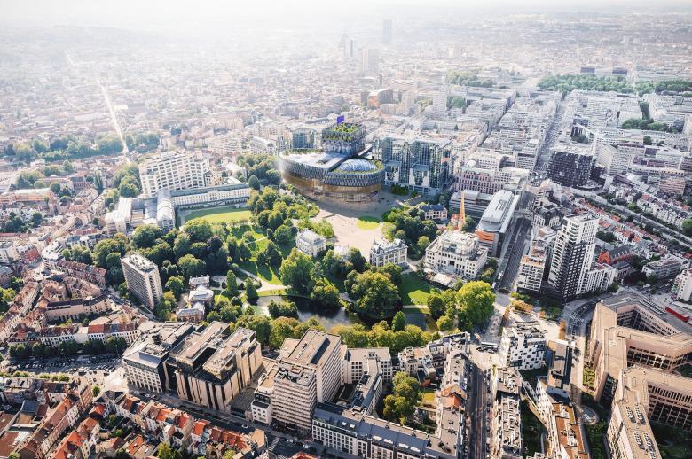 欧洲议会布鲁塞尔竞赛设计（欧洲民主之家）丨比利时丨Neutelings Riedijk Architects-3