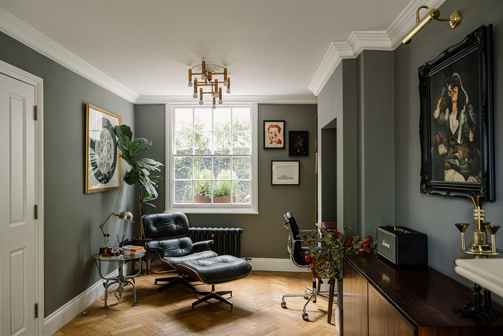 伦敦乔治亚风格住宅的优雅内饰-12