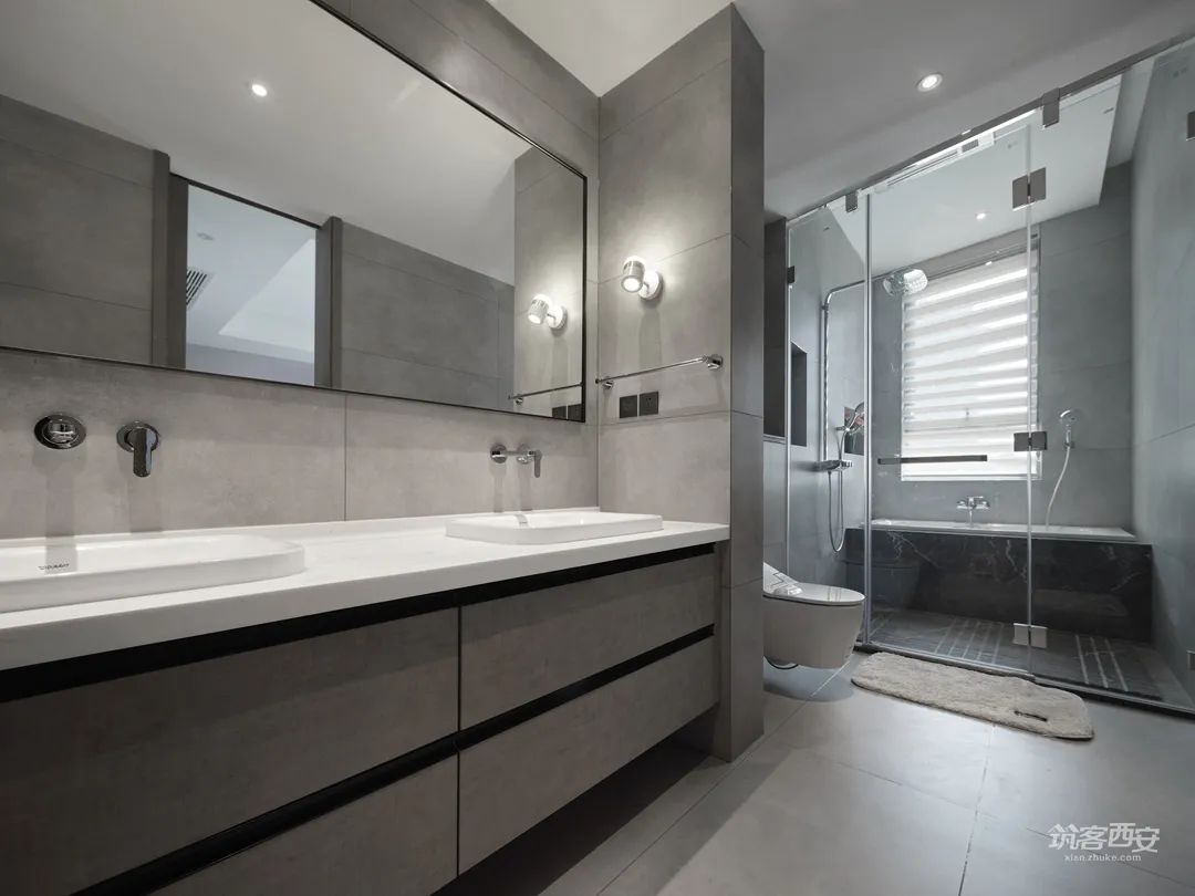 “哑”致拾光 · 现代简约大平层私宅设计丨中国西安丨陈辉设计-43