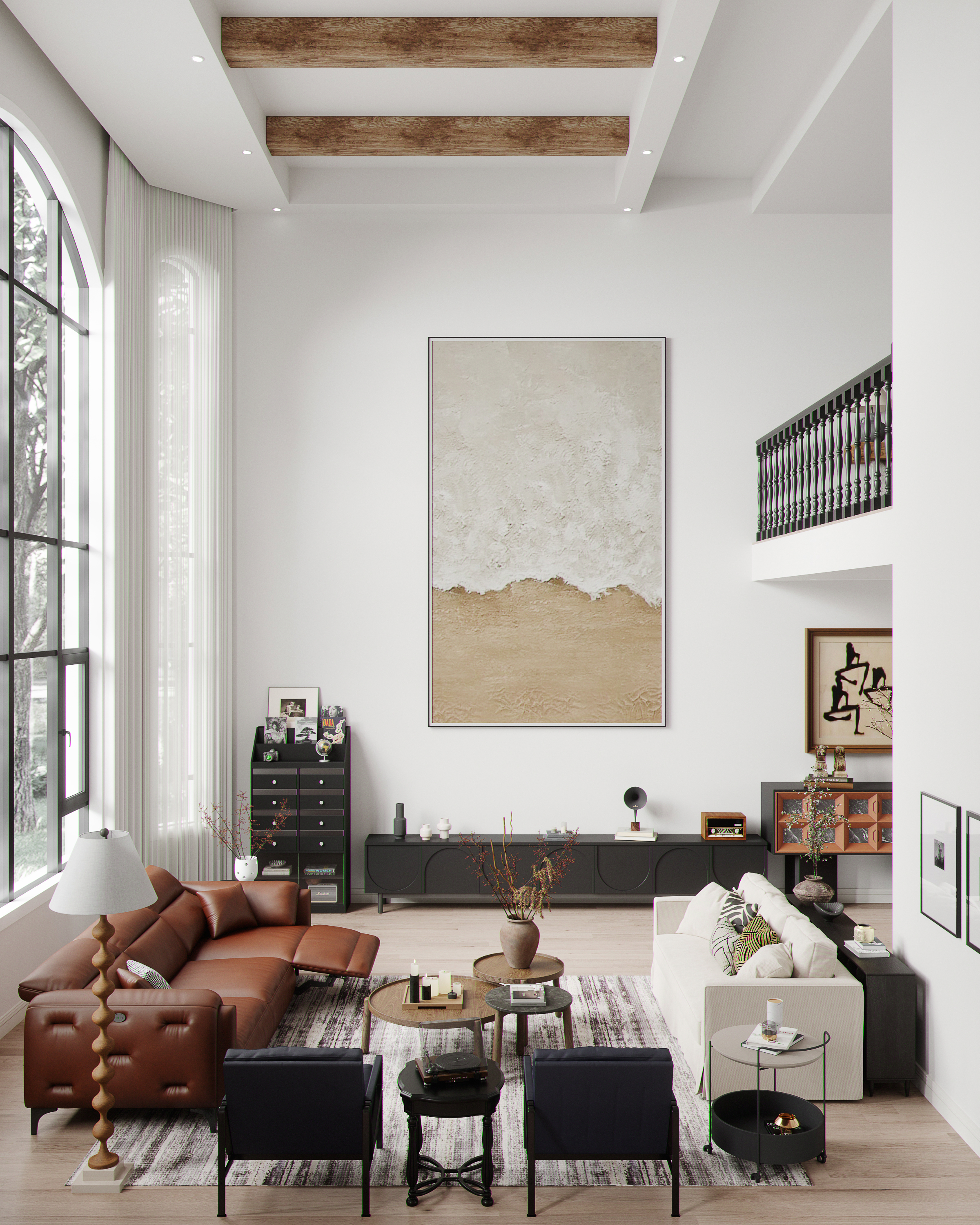 别墅渲染现代美式风格-12