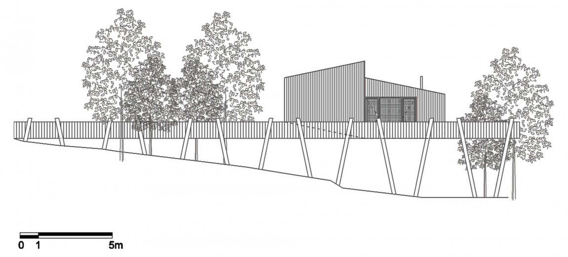 概念性小木屋树屋设计丨智利-13