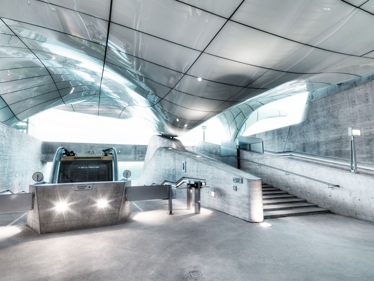 因斯布鲁克Nordpark缆车及四个车站设计丨奥地利丨扎哈·哈迪德建筑事务所（Zaha Hadid Architects）-21