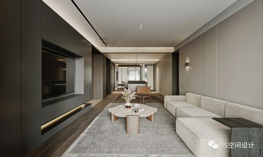 上海瑞虹新城私宅 | 灰调空间的渐进变化与灵动互动-29