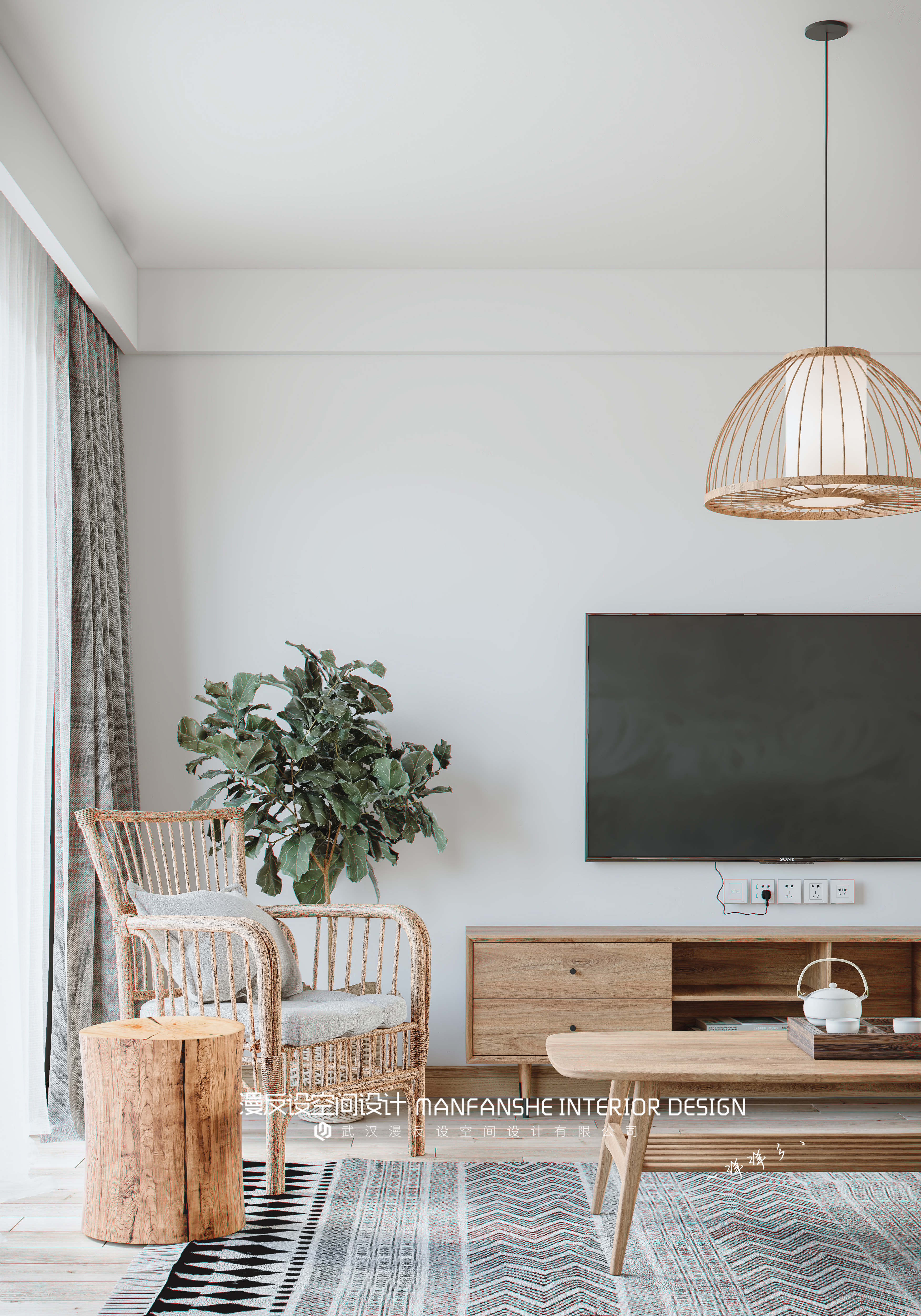 北欧混搭风客餐厅设计，舒适宜居-14