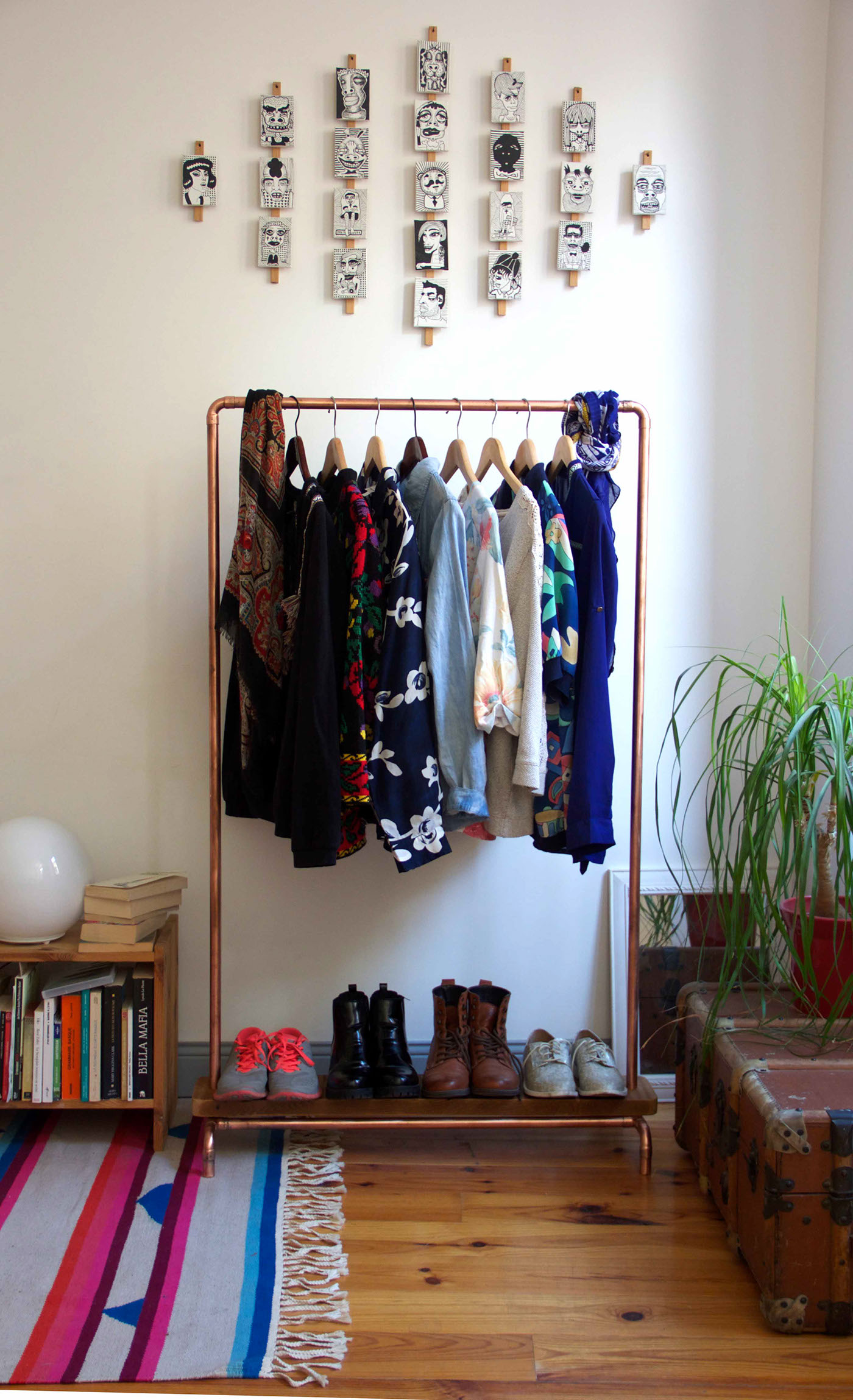 Copper Clothes Rail-5