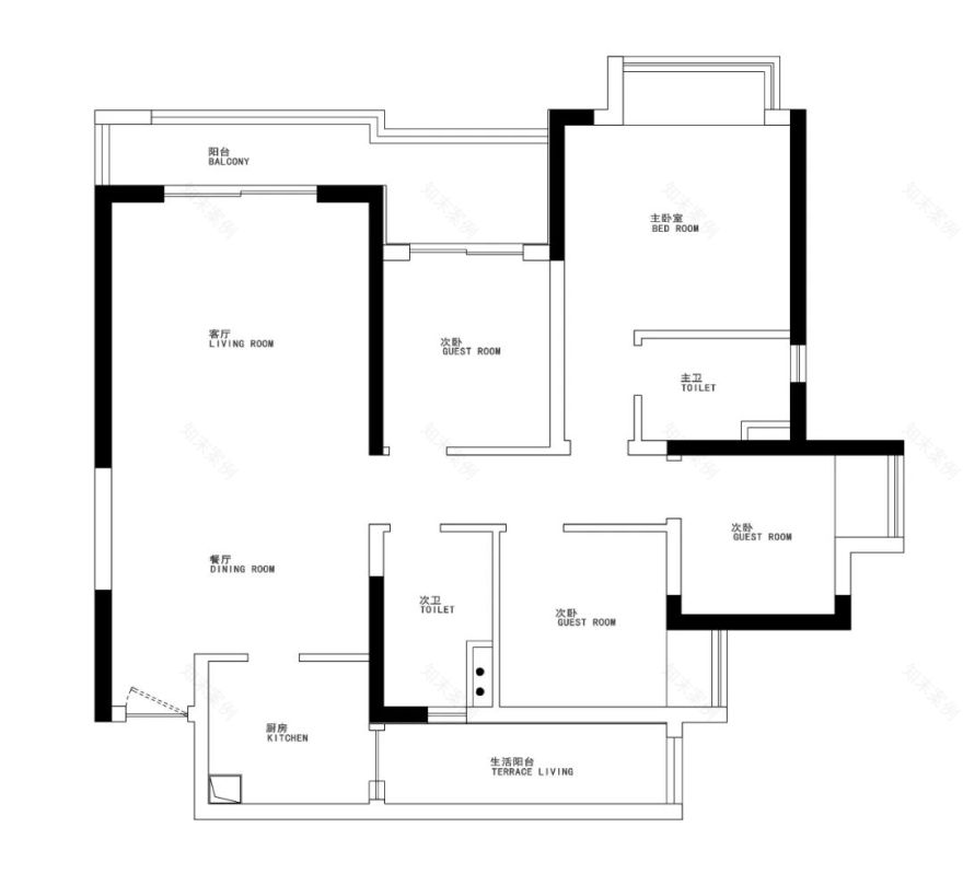 成都95后设计师的黑白灰木之家丨中国成都丨吴晨·何雨晴-22