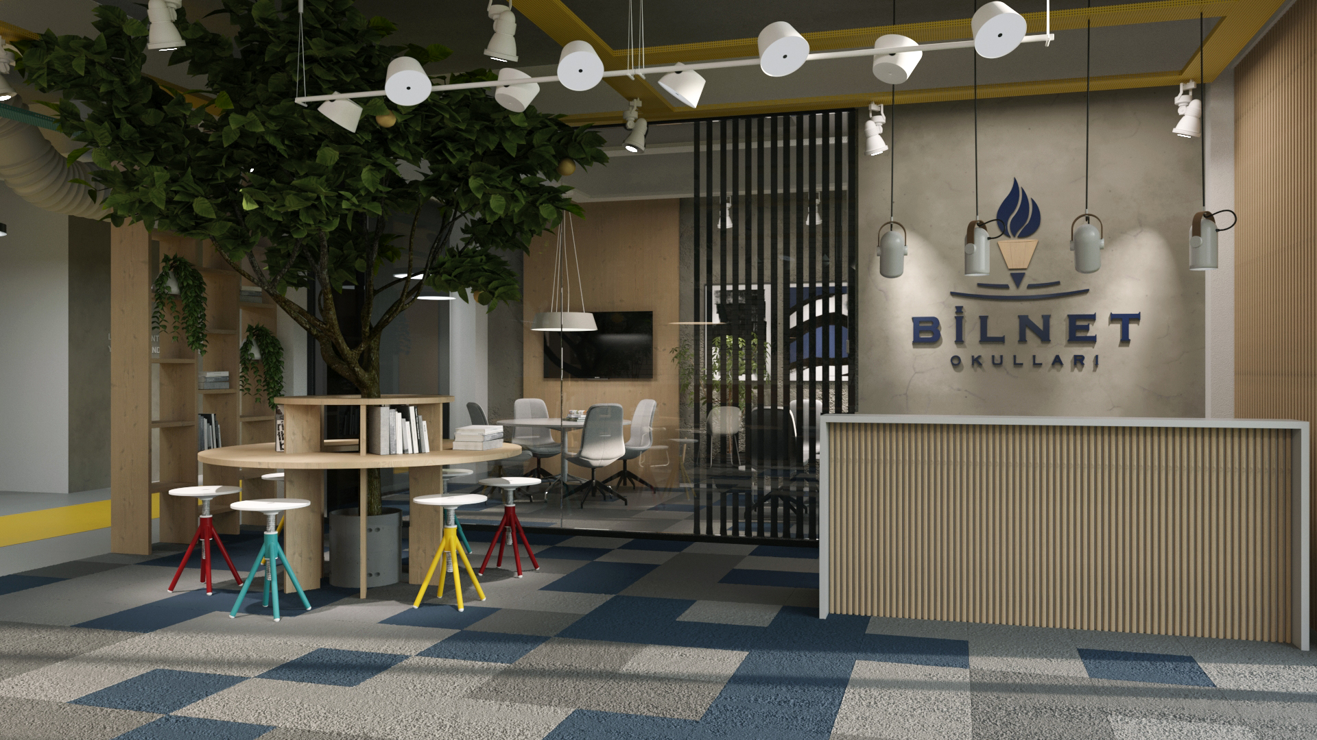 ESKİŞEHİR BİLNET 学校室内概念设计项目-24