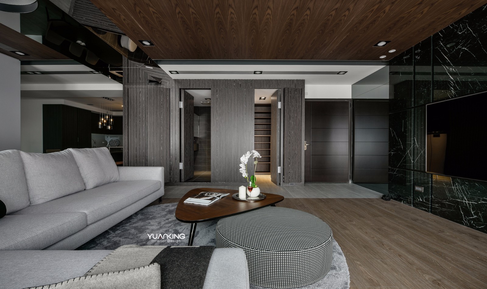 穿透‧轴——灰色系住宅  原境国际设计-5