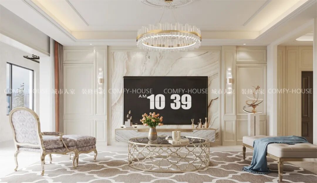 【丰奥嘉园】140㎡丨一进门就被治愈：现代奶油风家装的“松弛感”营造术-55