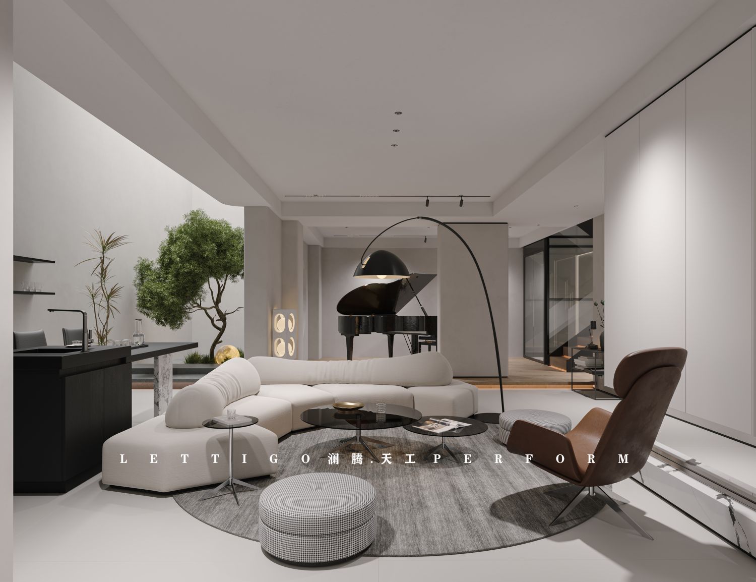 现代极简黑白灰，给人一种洗净铅华的淡然与不争之感-1