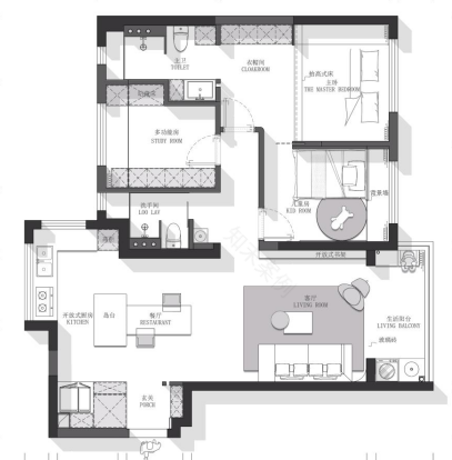 日落而息·咖啡烈酒奶油,华灯初上浪漫如至 · 白菜适家空间设计-83