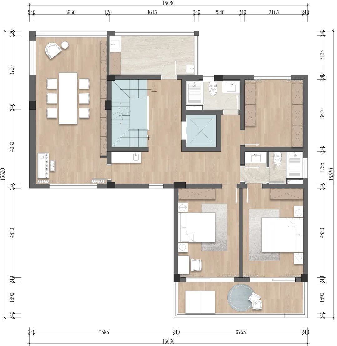 现代日式风别墅设计-9