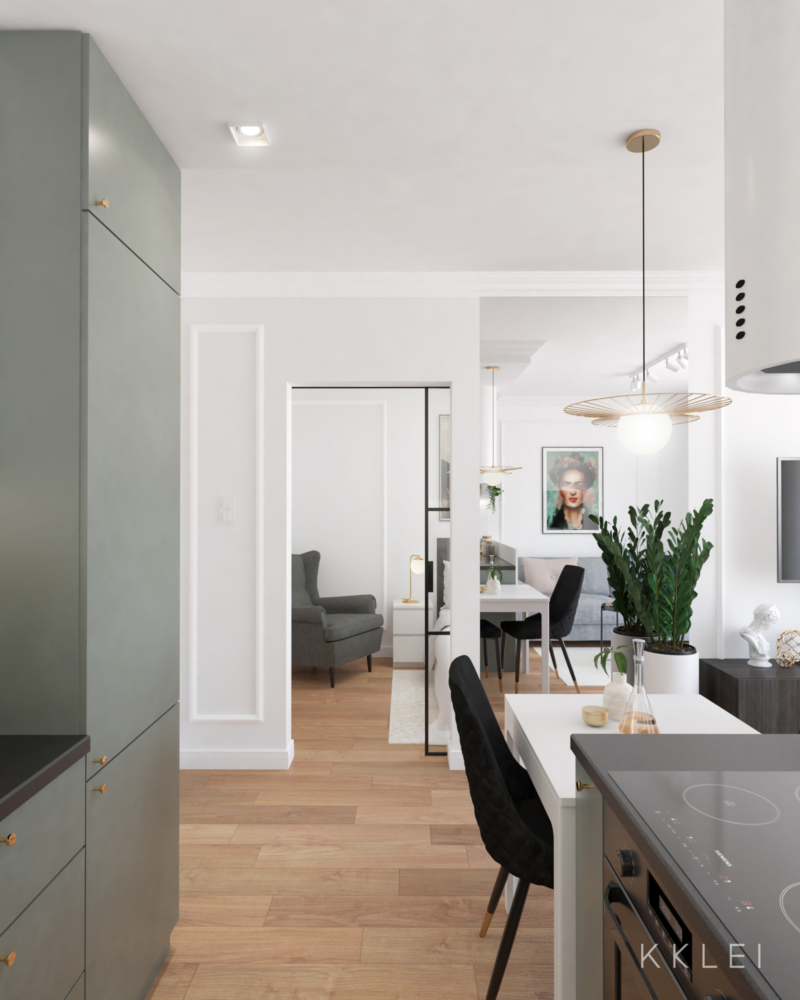 Stacja Gocławek 43 平米住宅室内设计项目丨波兰华沙-9