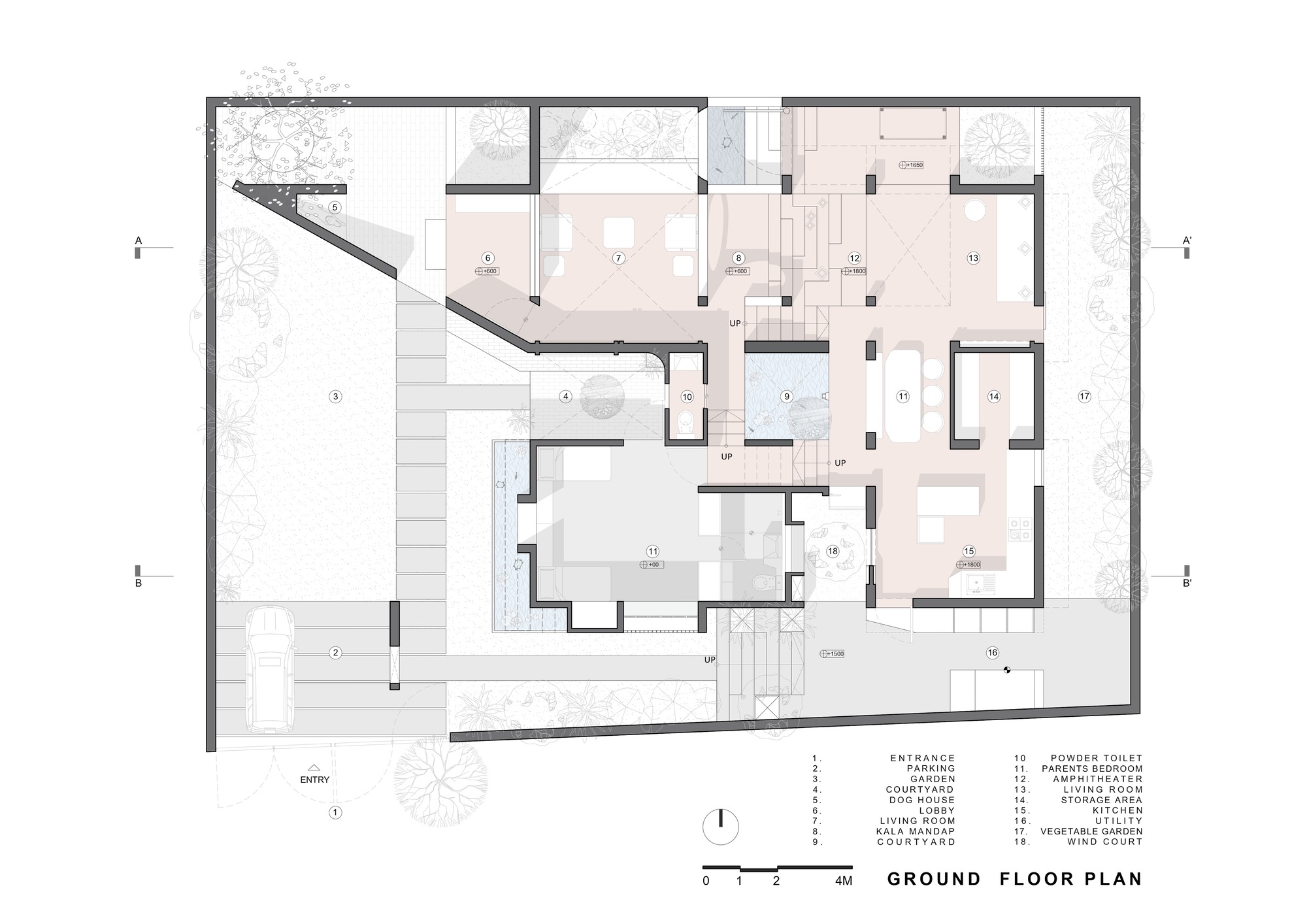 兰格曼奇大厦丨印度丨PMA madhushala-19