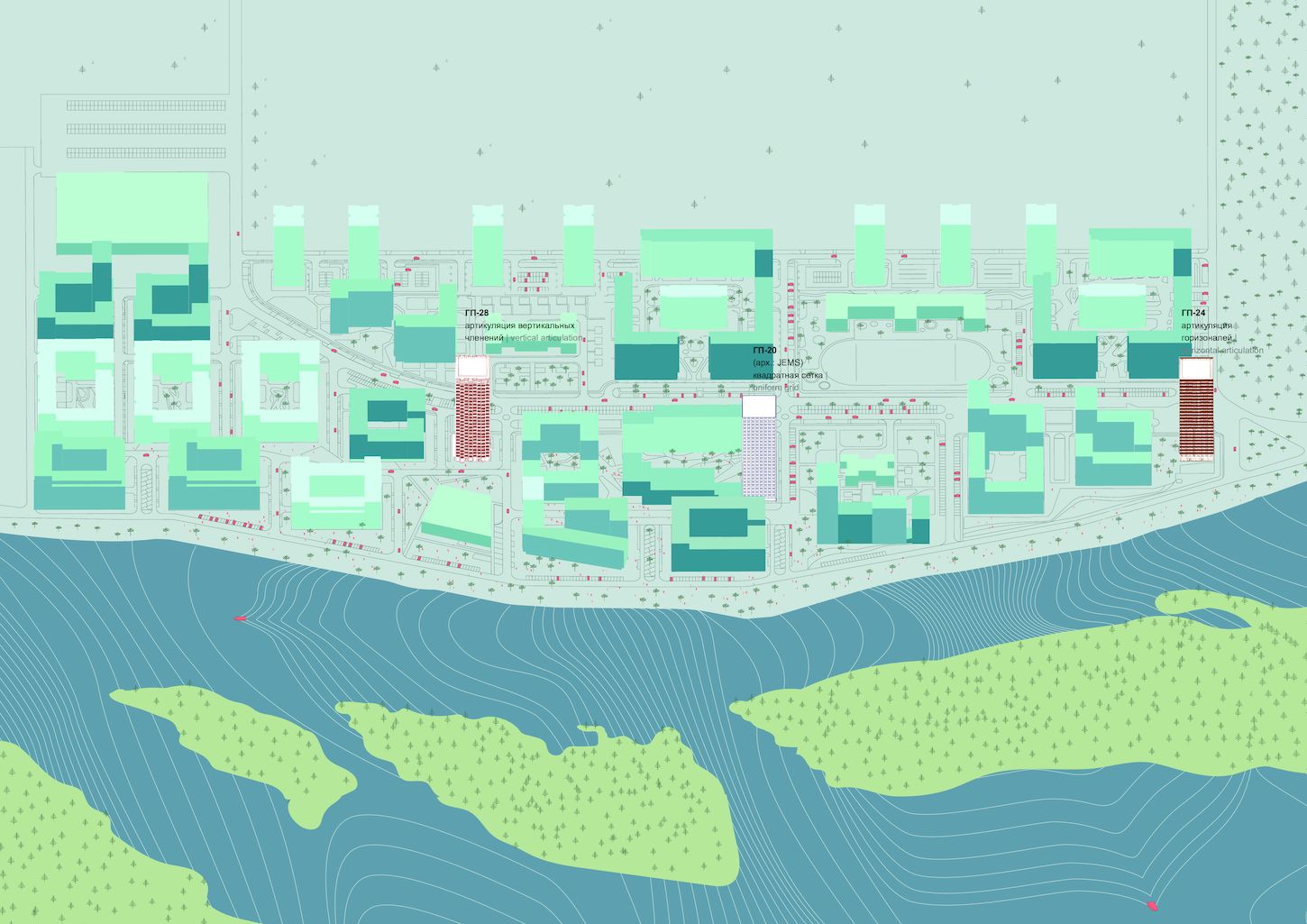 新西伯利亚“欧洲海岸”小区塔楼丨俄罗斯弗拉基米尔丨DROM-24