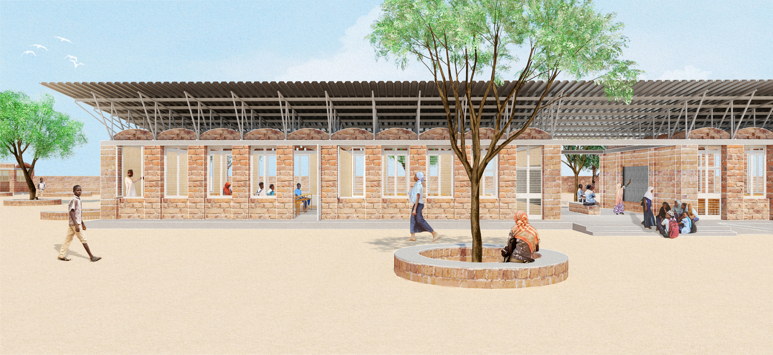 尼日尔教育建筑典范 | Collège Amadou Hampaté Bâ-70