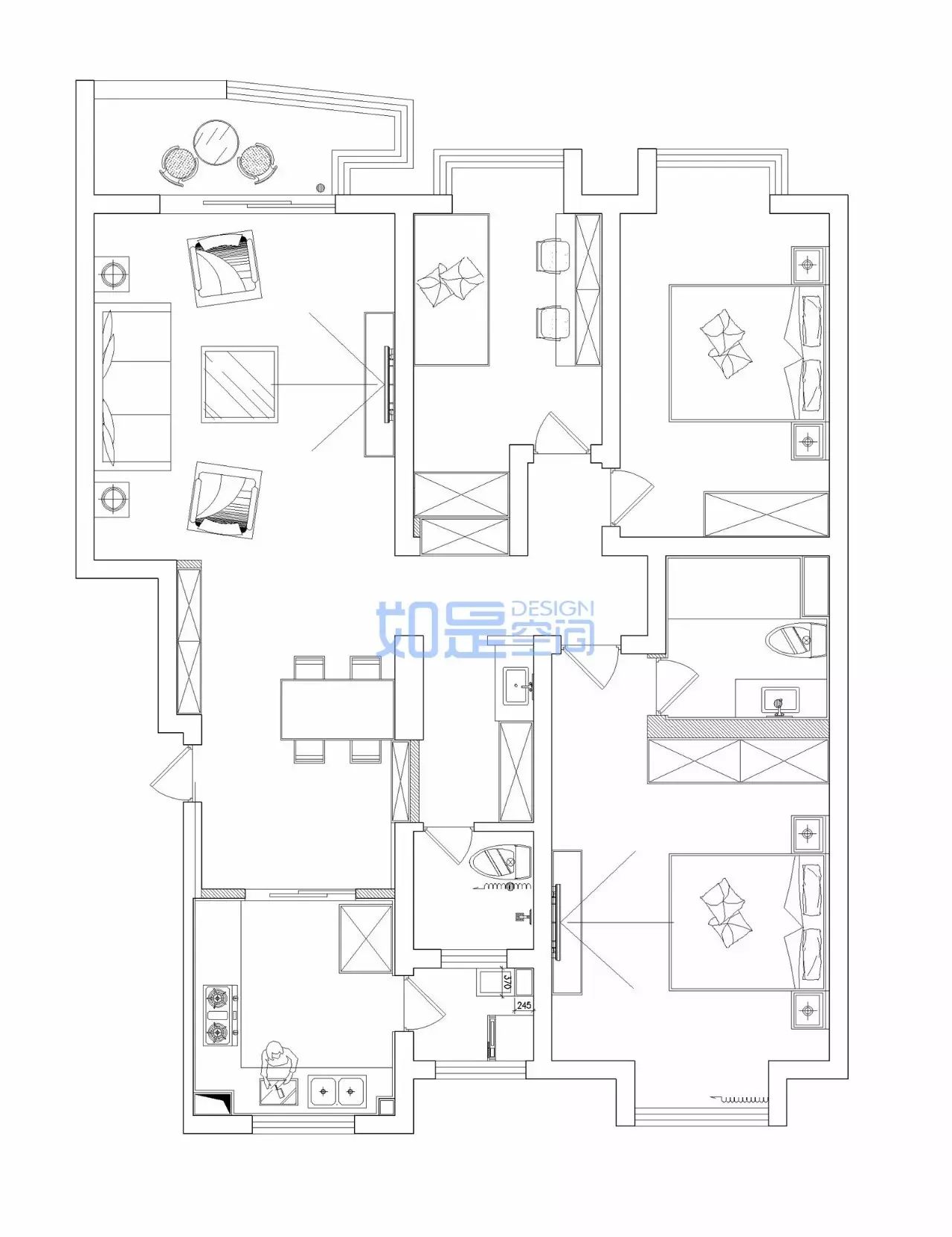 新加坡花园 120 平北欧风家居，简洁自然营造宁静世界-58