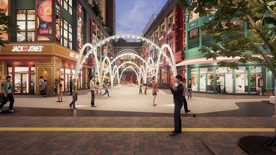 时代城商业街 | 摩登风情的小型综合体设计-13