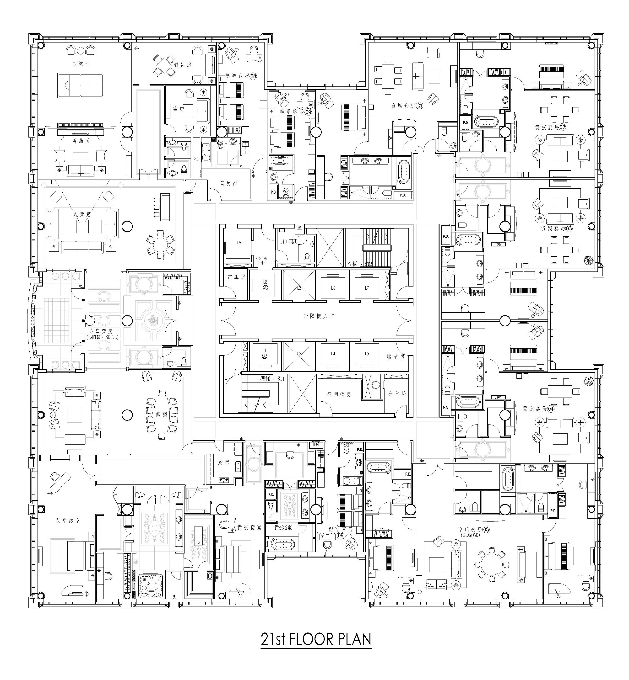 澳门英皇赌场酒店 专业高清照片 室内设计实景图资料素材 2-4-33