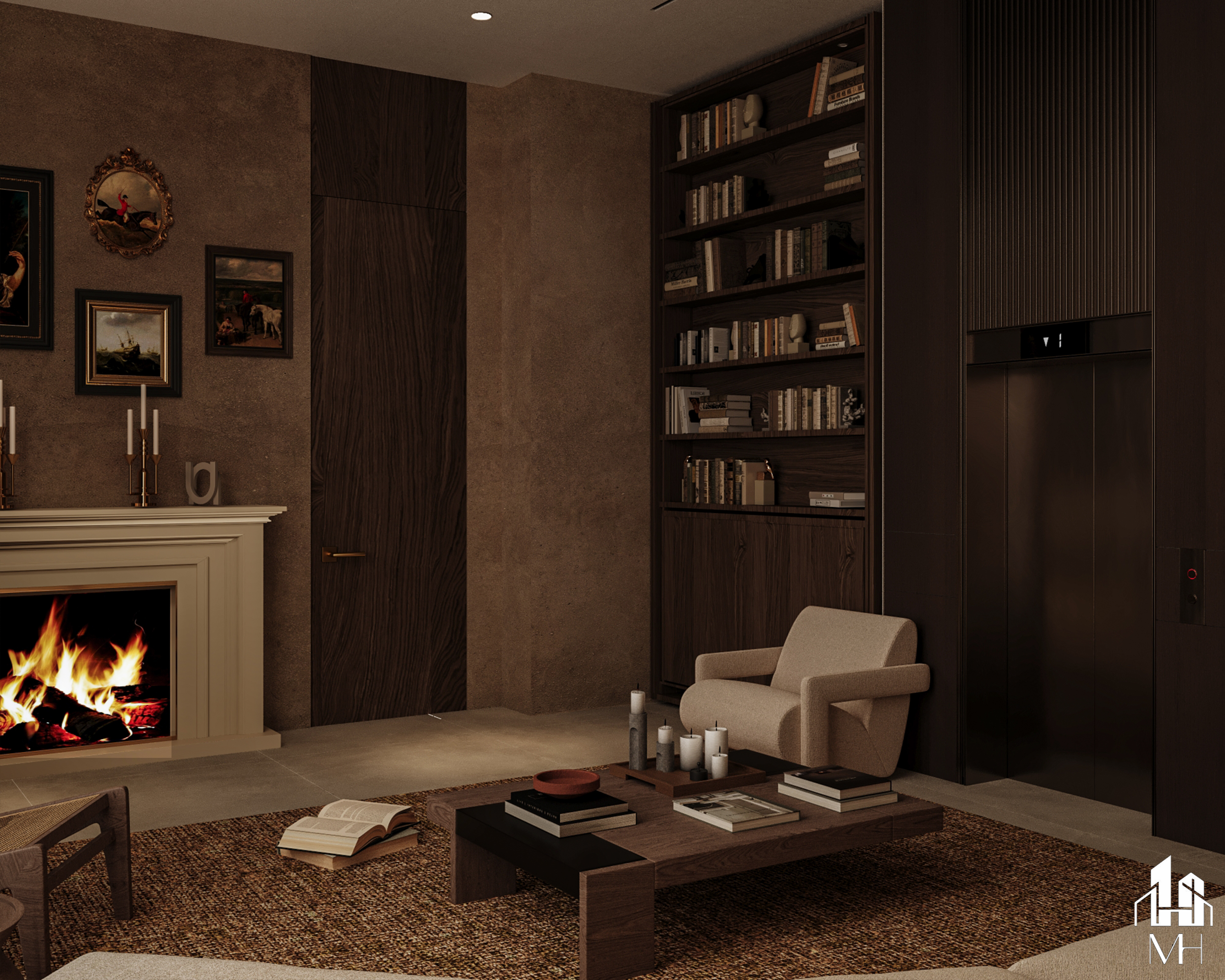 Warm Contemporary Livingroom DESIGN-3