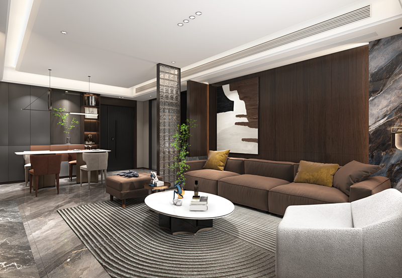 现代风高级感平层住宅设计效果-0