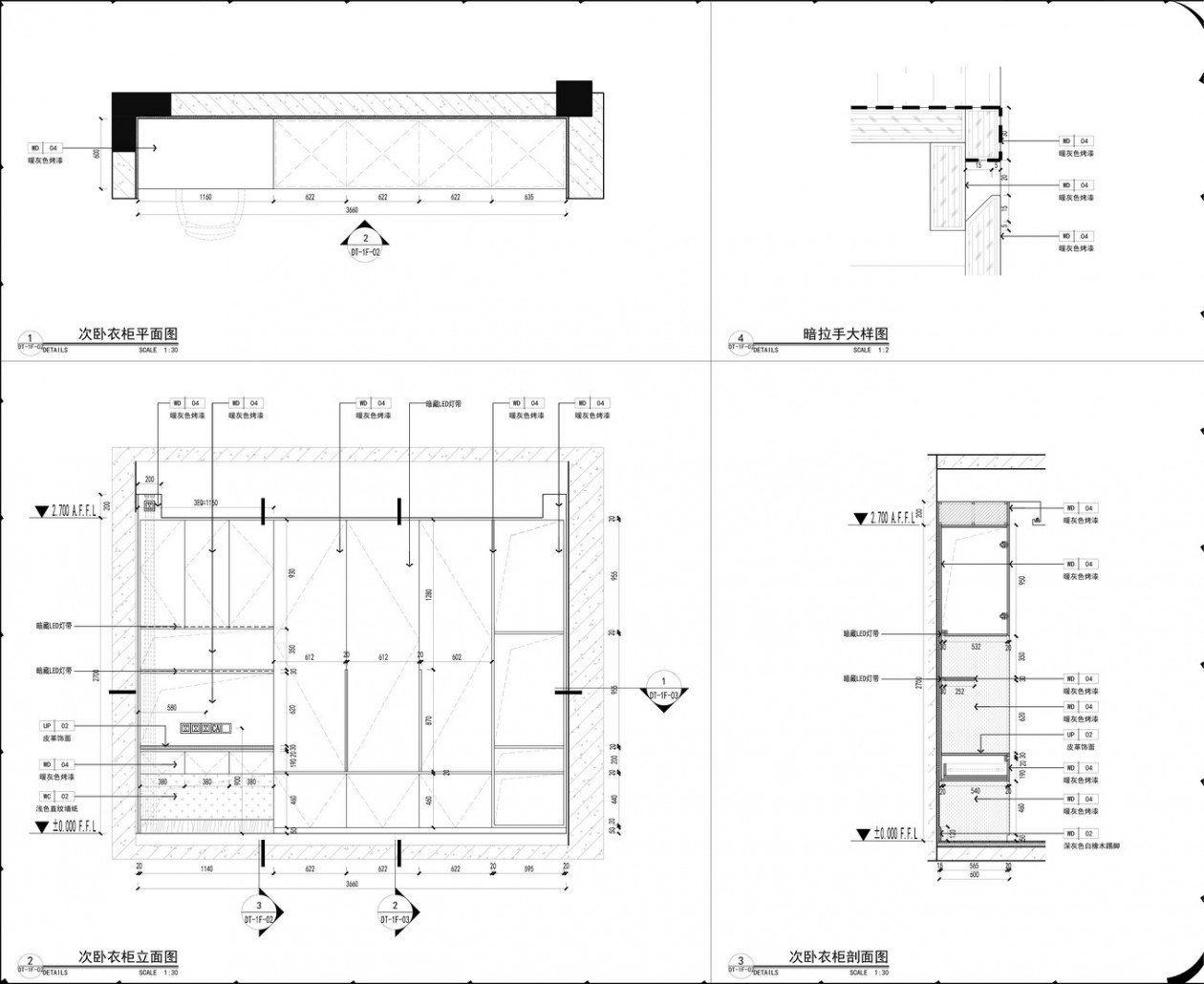 木君建筑设计 · 样板间 · 高级别墅样板房施工图 + 高清实景-26