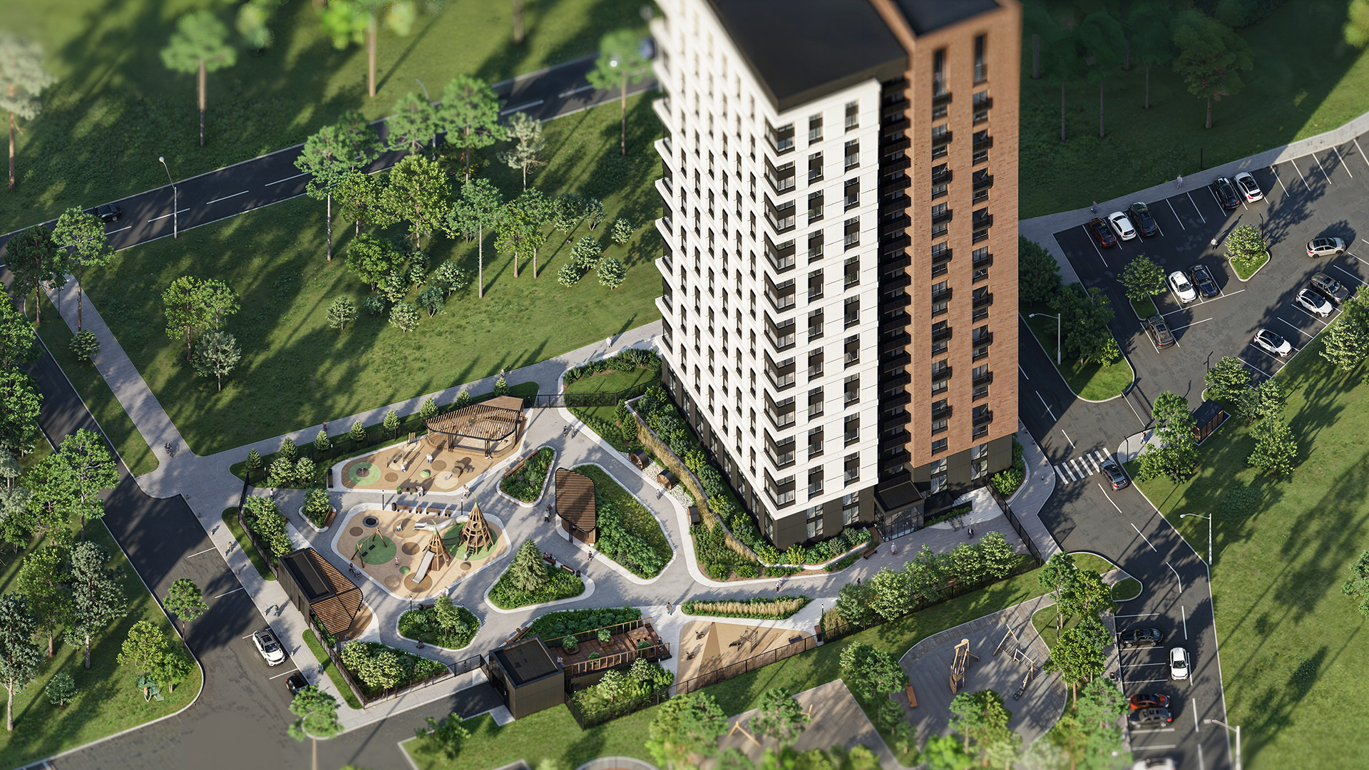 ЖК Шервуд小区环境整治丨俄罗斯巴尔瑙尔丨未明确体现-9