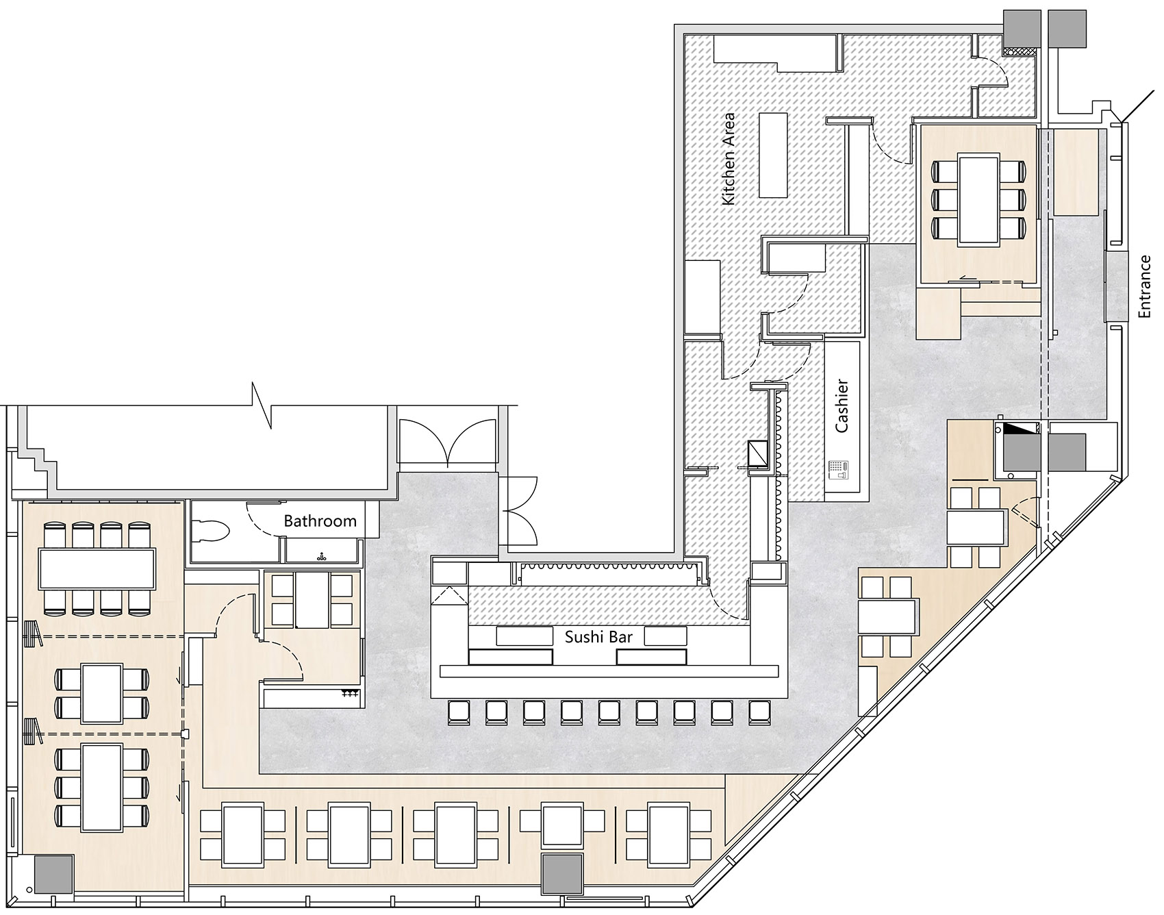 波涛云—寿司大餐厅，深圳 / 梅兰室内设计有限公司-49
