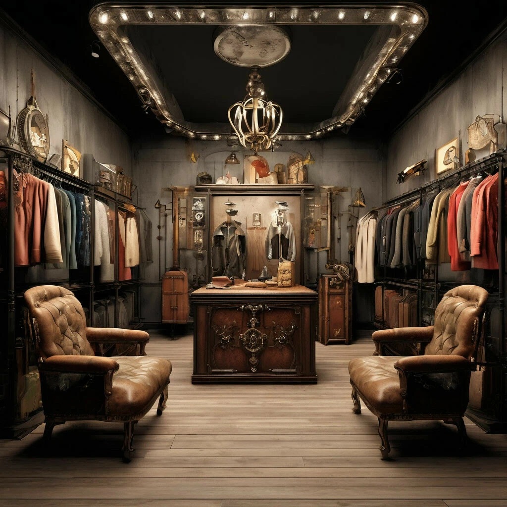 Оформление магазина в стиле стимпанк.4-0