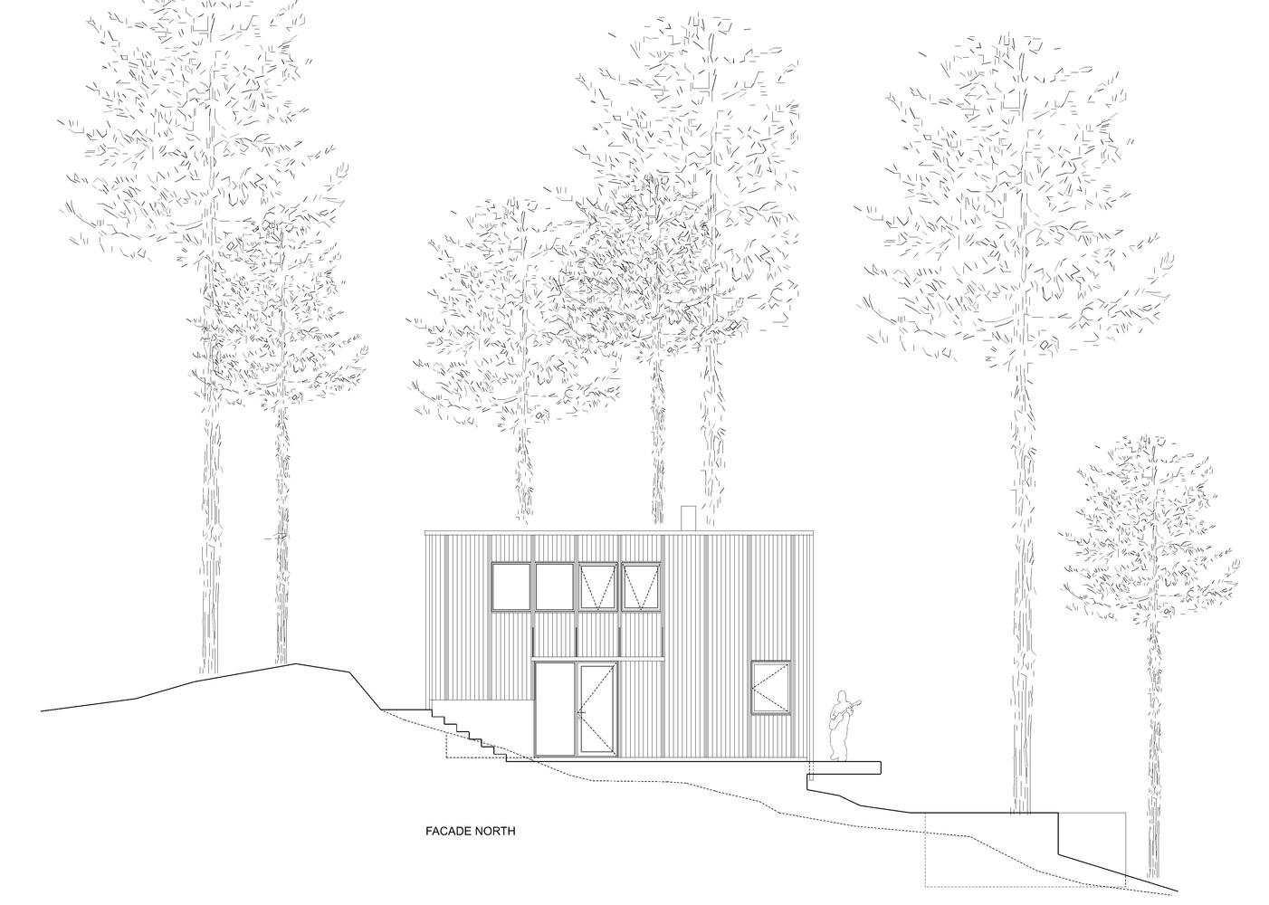斯德哥尔摩乡村有机景观中的清晰几何建筑-43