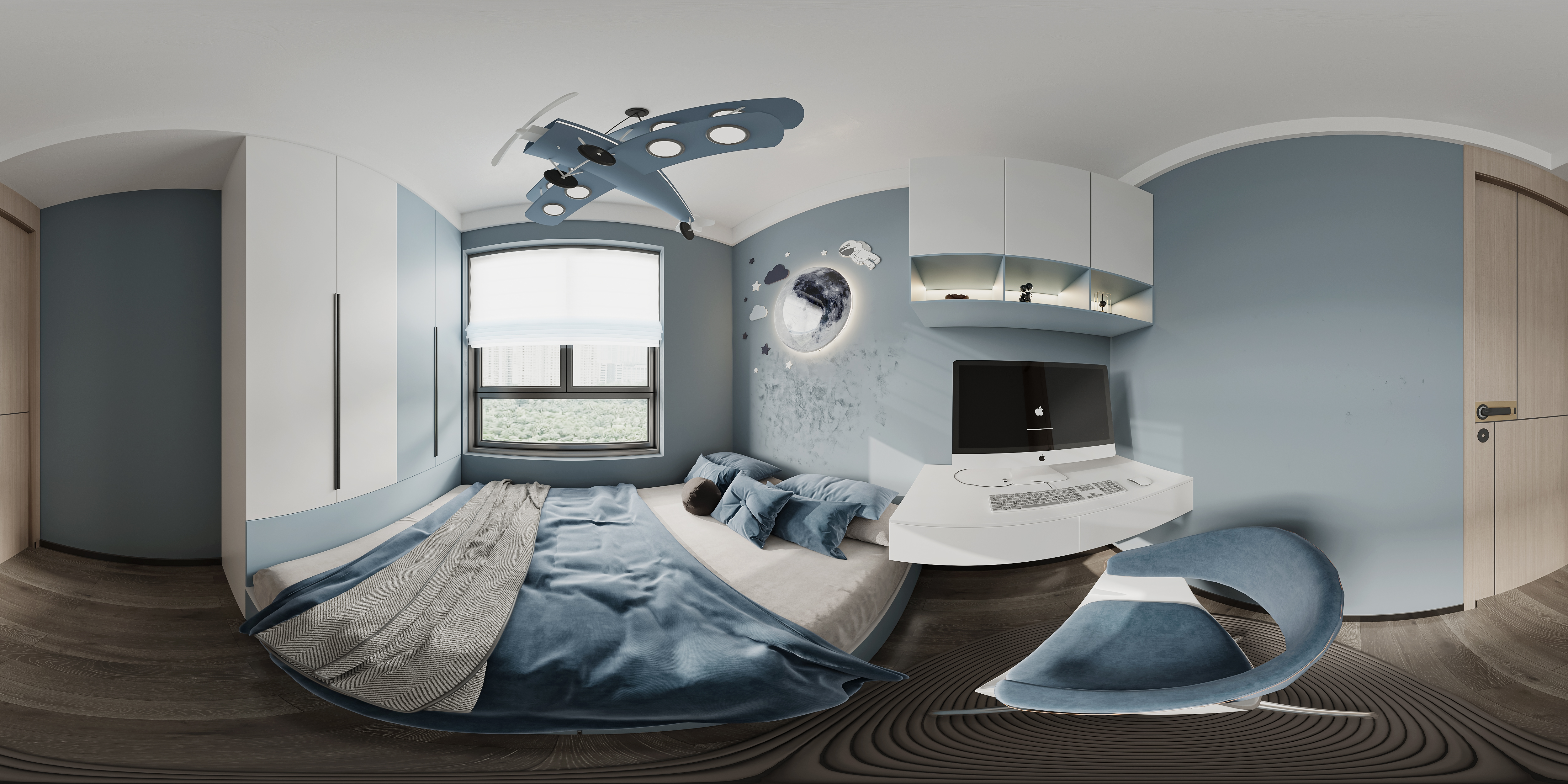 现代客餐厅效果图表现-9