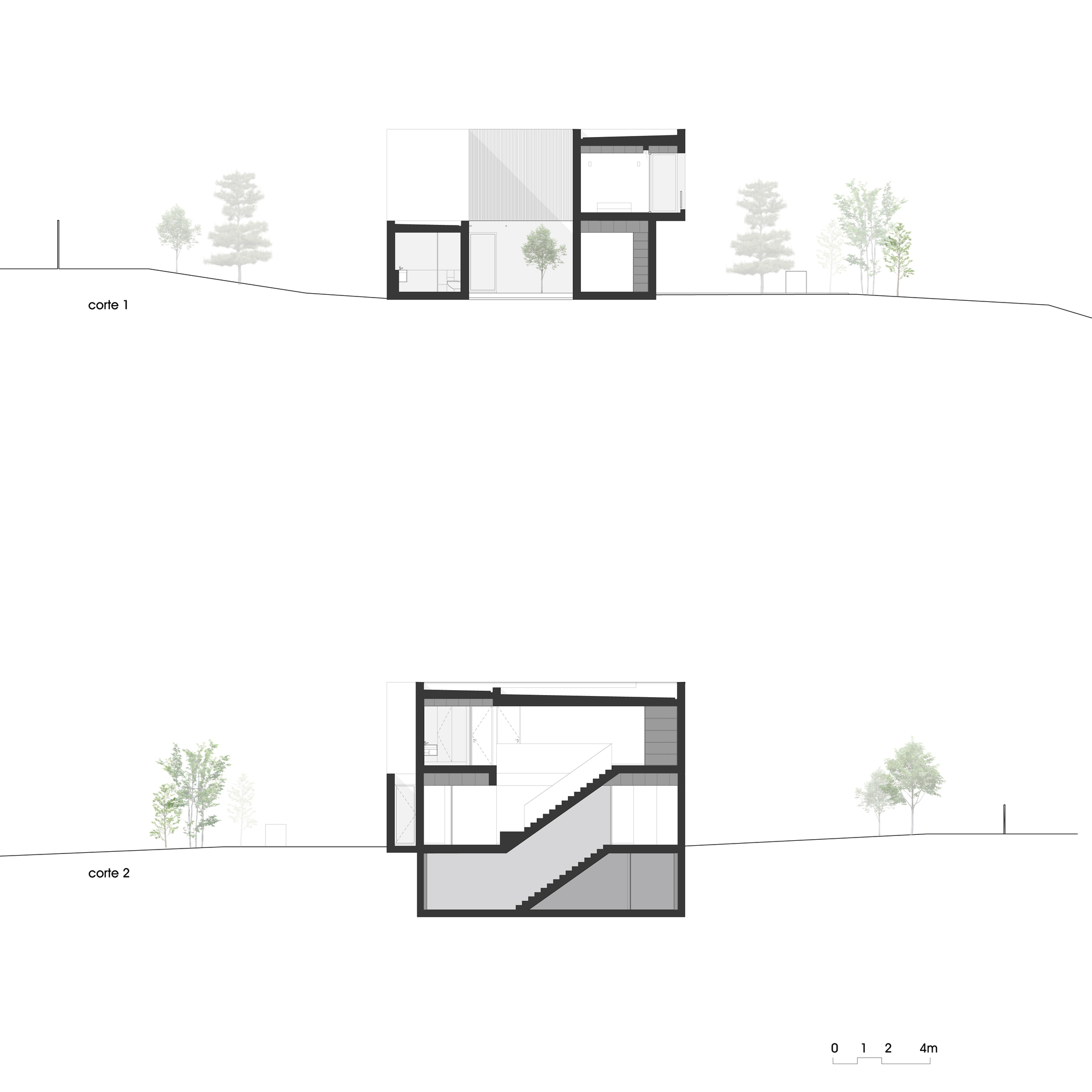 白色立方体别墅 | 打造室内外透明感-24