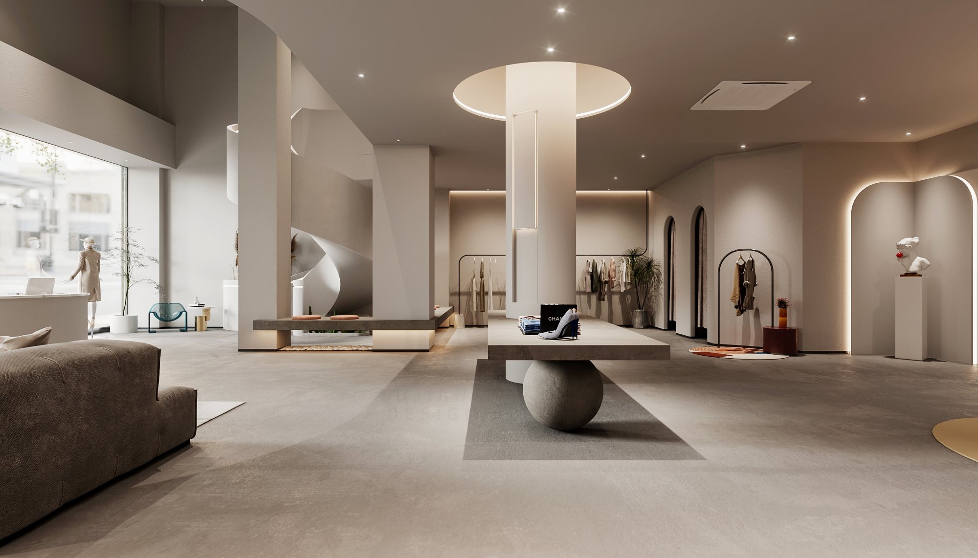 “时间的痕迹” 重拾记忆，侘寂风服装店设计-5