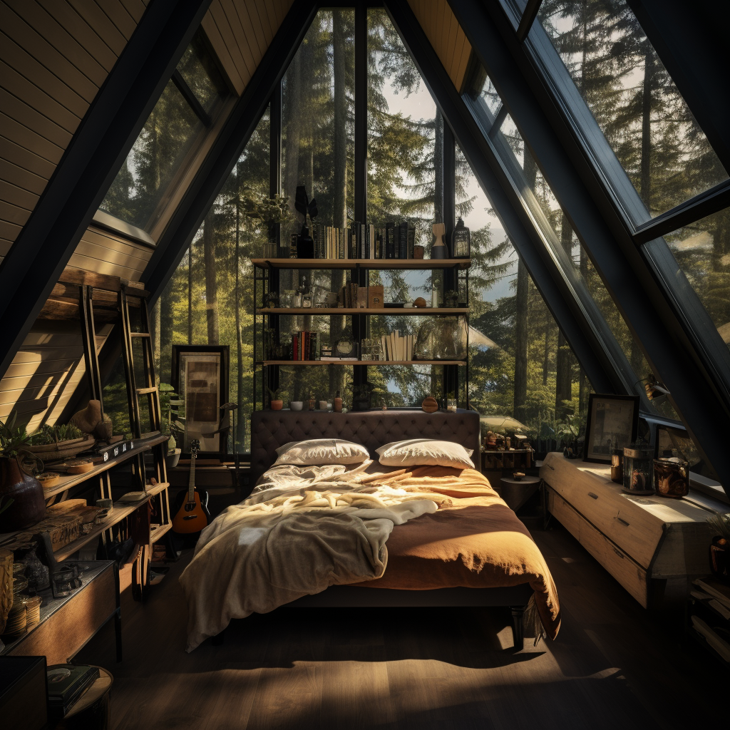 林间小屋二楼卧室-15