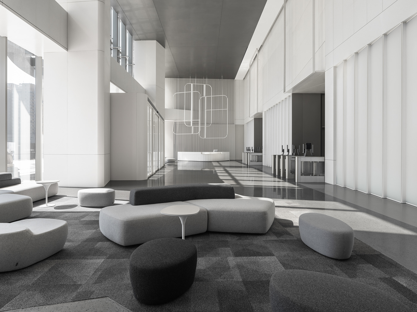 国润城 F1 写字楼大堂丨中国西安丨HONG Designworks-21