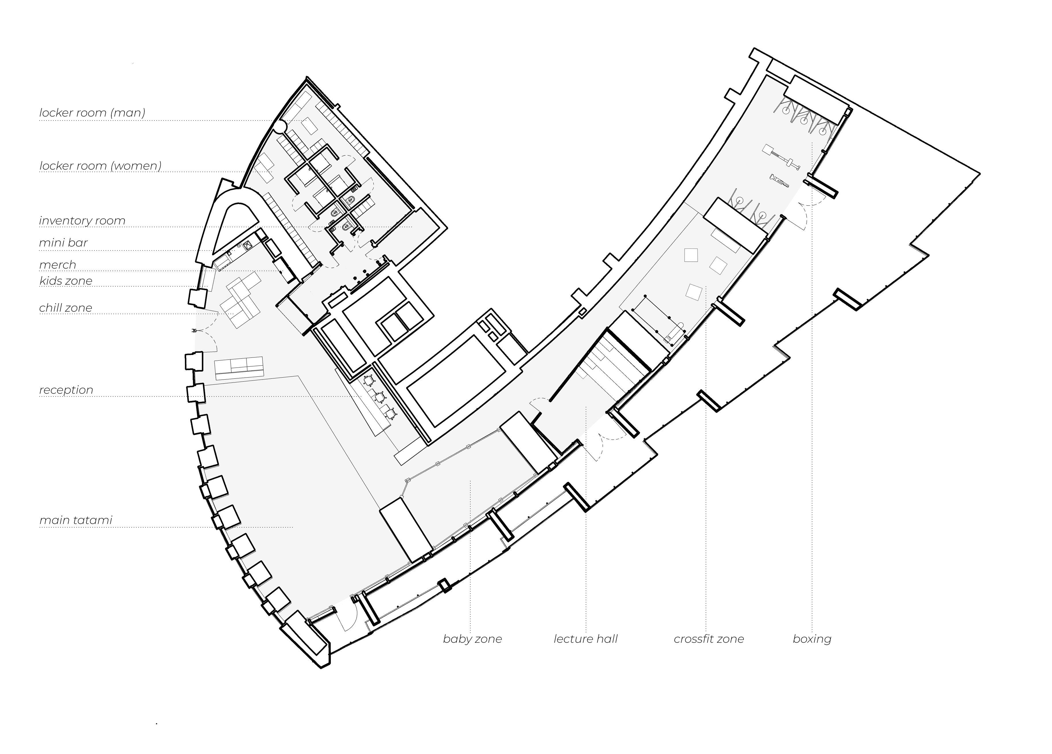 GYMNASIUM 运动中心，健身房丨阿联酋迪拜丨Egor Bogomolov-8