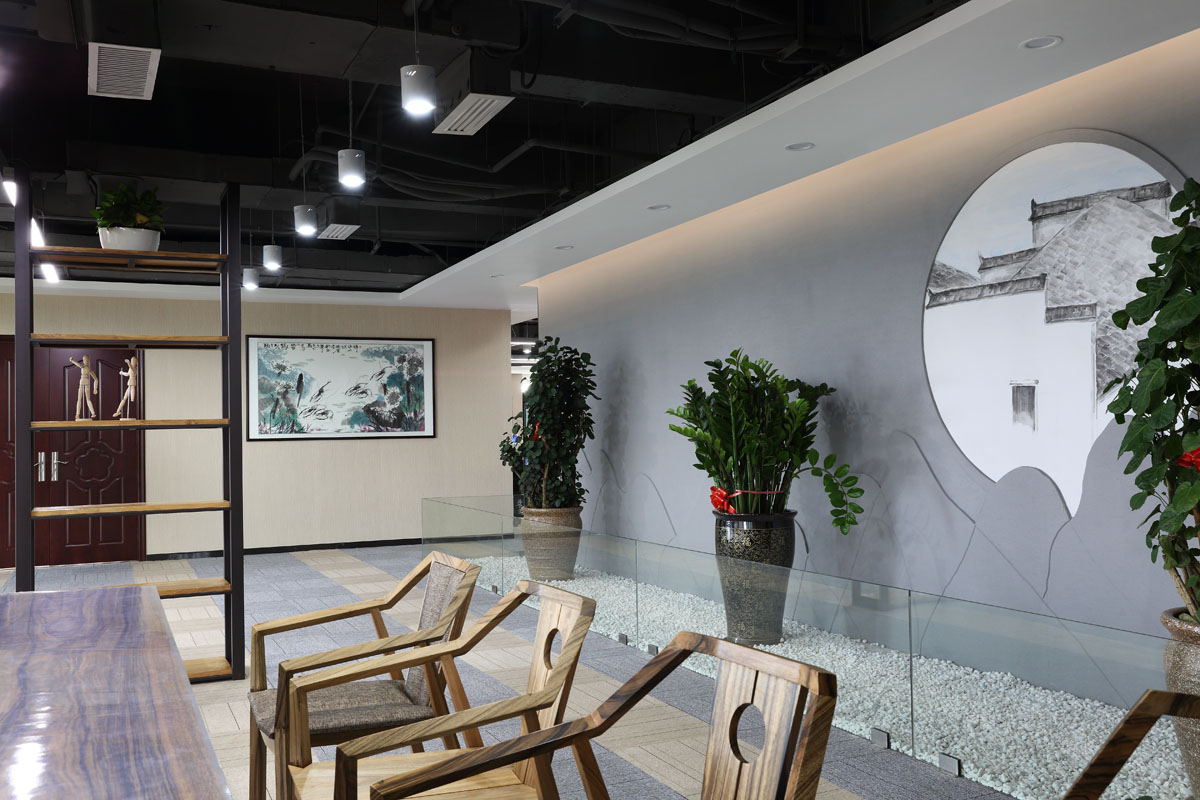 艾艾贴生物科技公司新中式办公室设计-23
