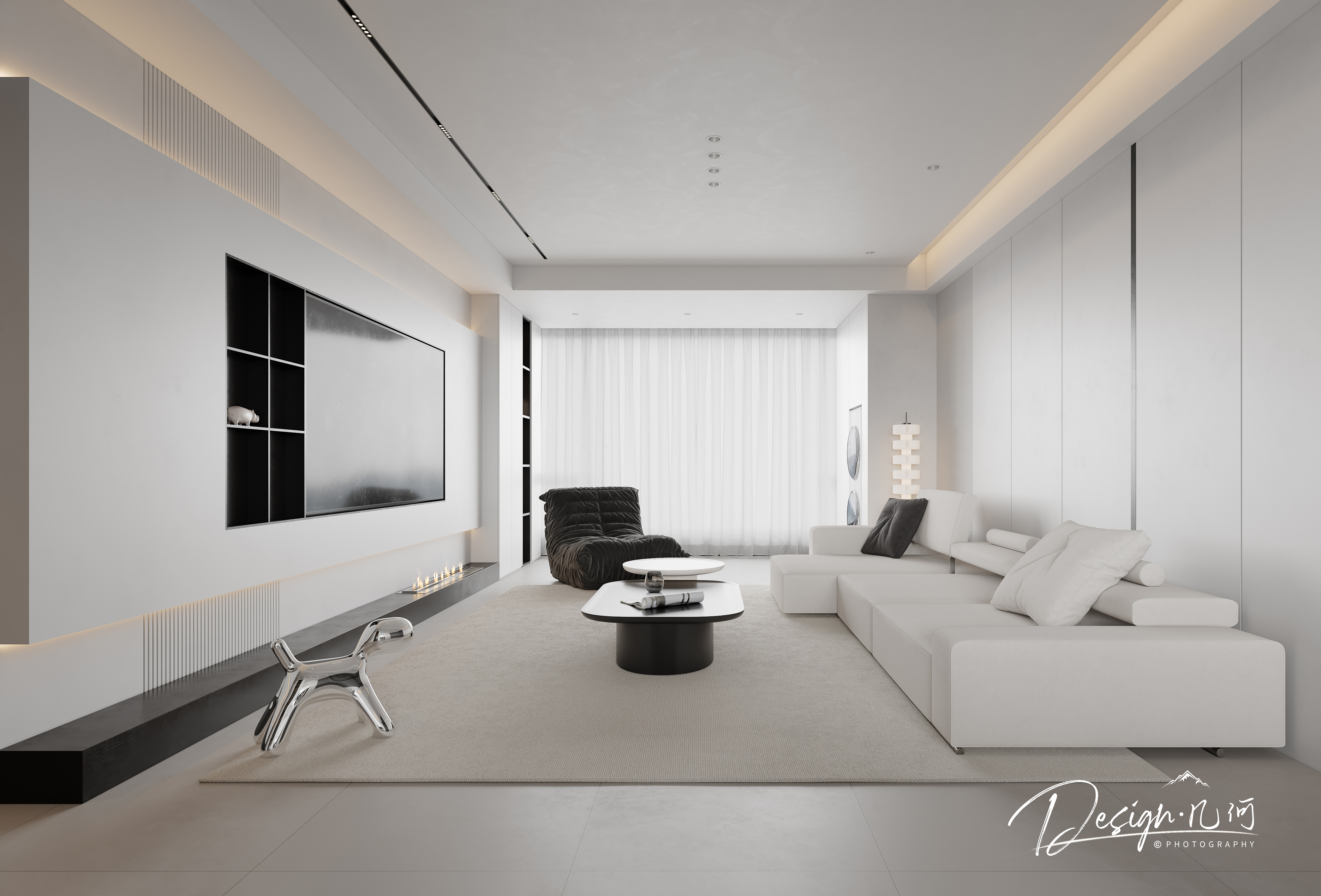 几何视觉表现黑白灰-12