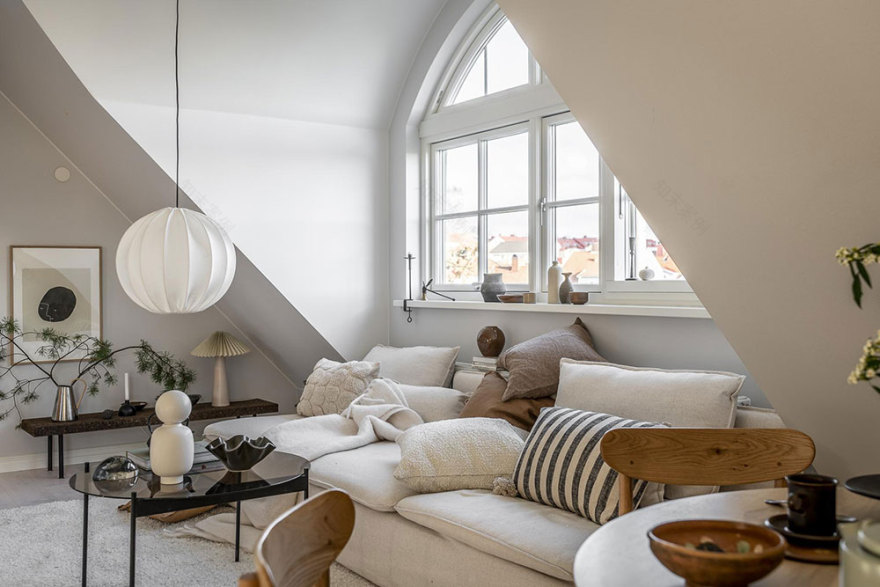 瑞典温馨阁楼公寓设计-8