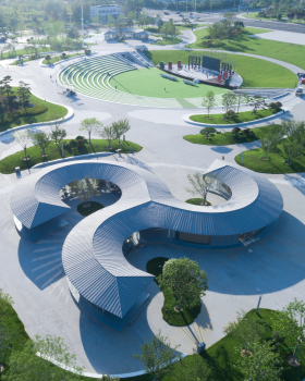 Readers Pavilion at Citizen Cultural Park, Rongcheng / art+zen architects
