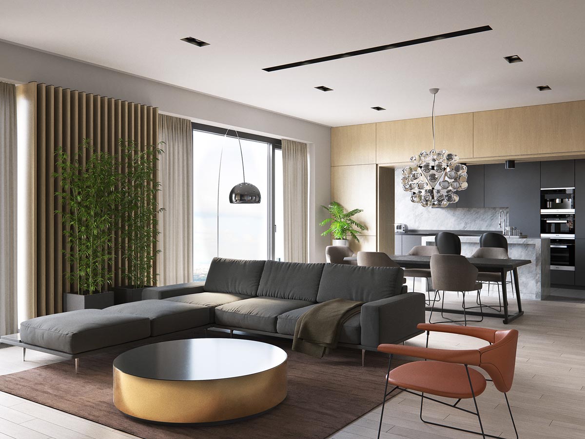 一个简洁的现代家庭  尼斯·巴斯帕洛夫(Denis Bespalov)-3