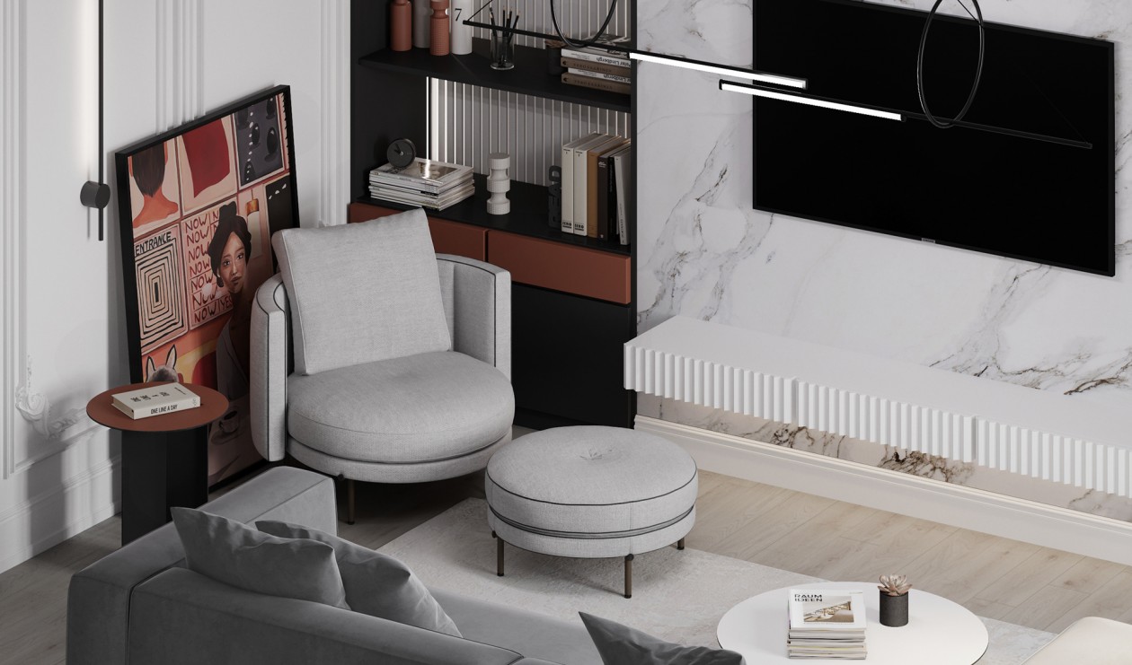 绿色系公寓设计 四月缱绻的生机浪漫-1