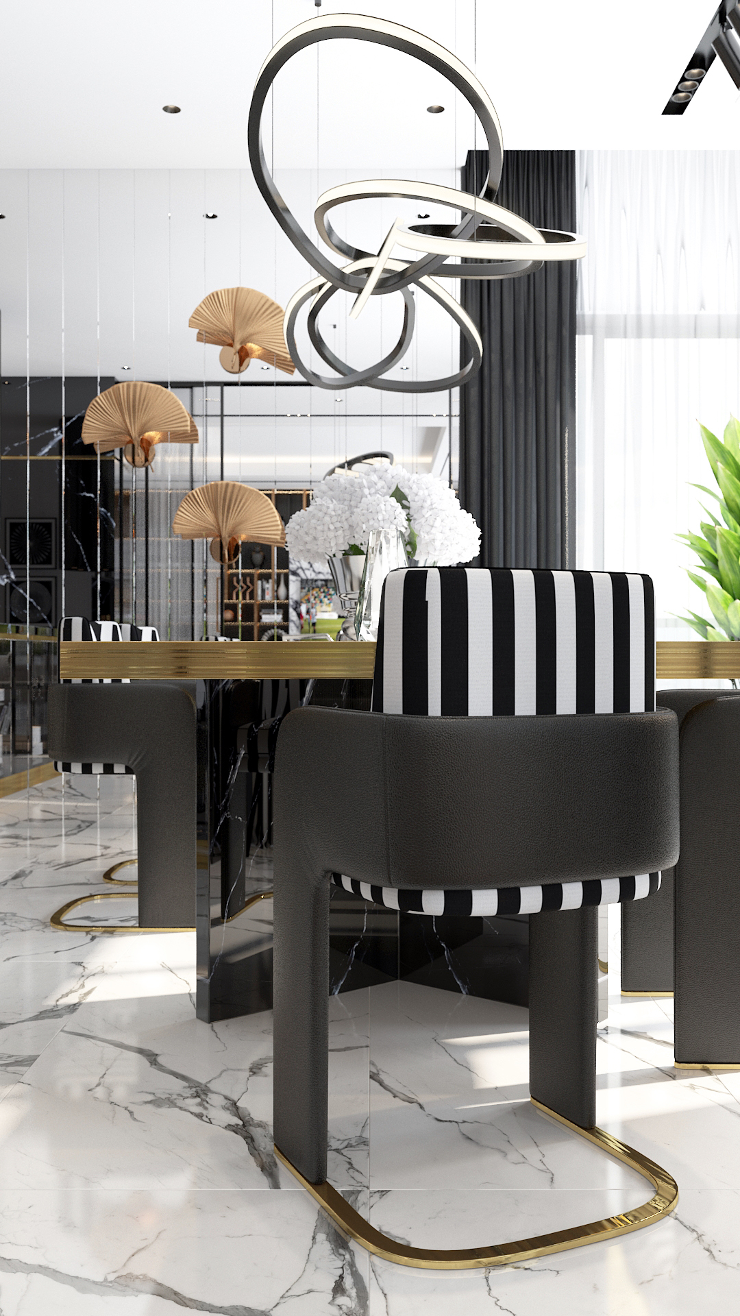 Black and white house-34