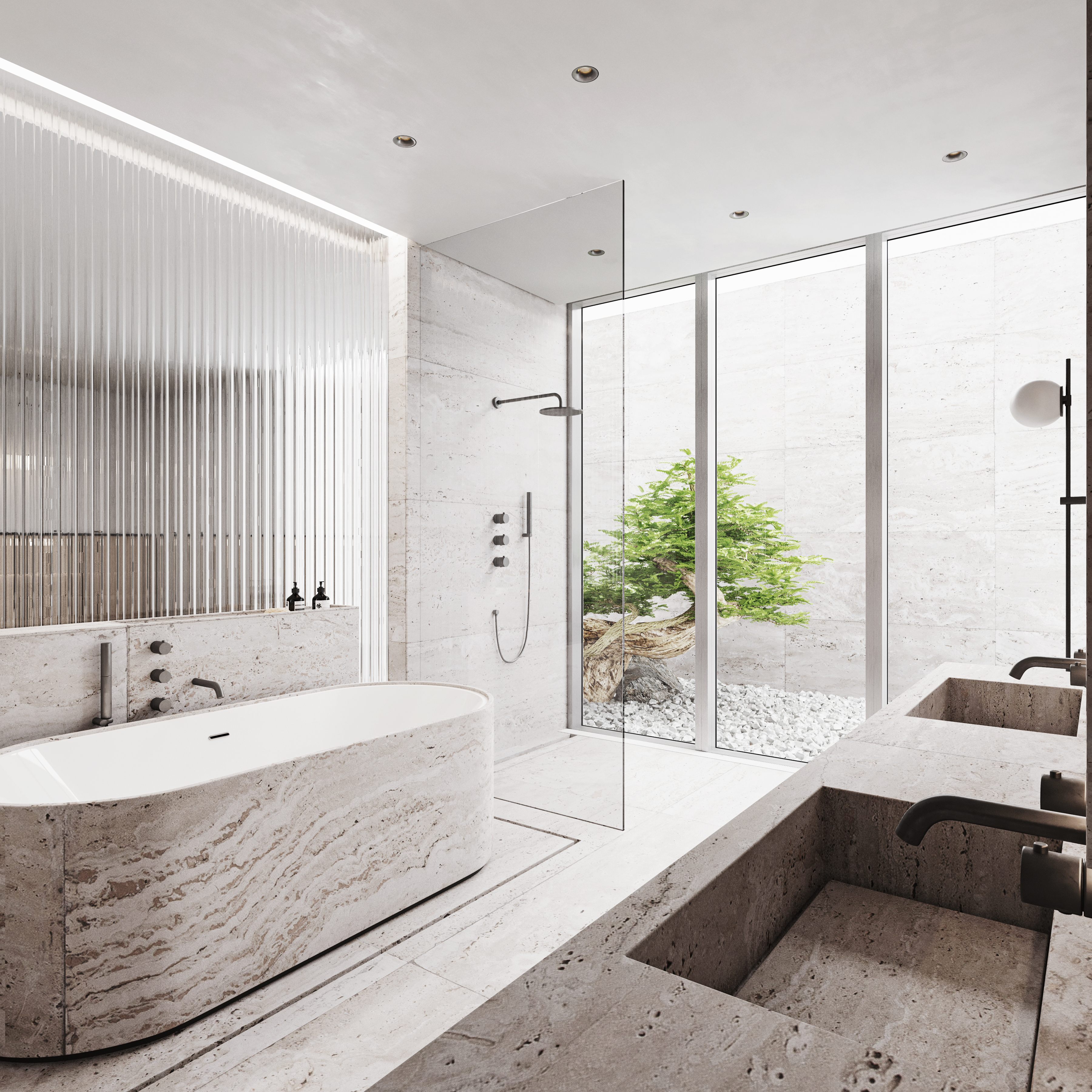 私人住宅浴室设计丨Arq. Oscar Pastor-3