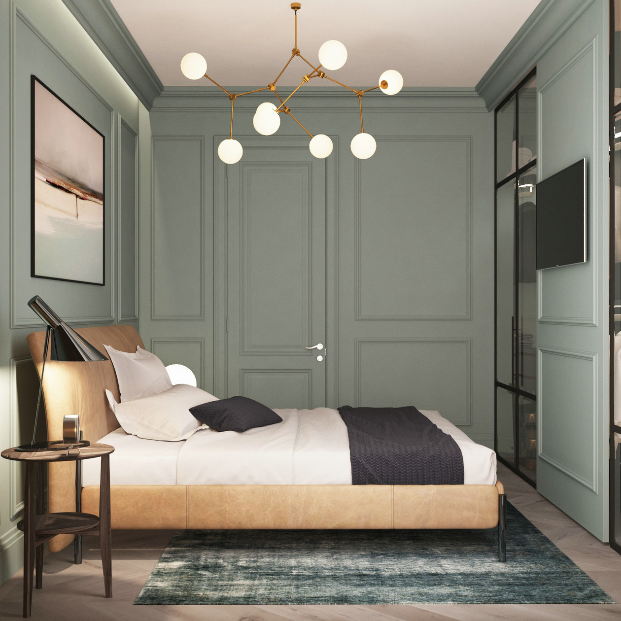 乌克兰 90㎡现代简约公寓设计-10