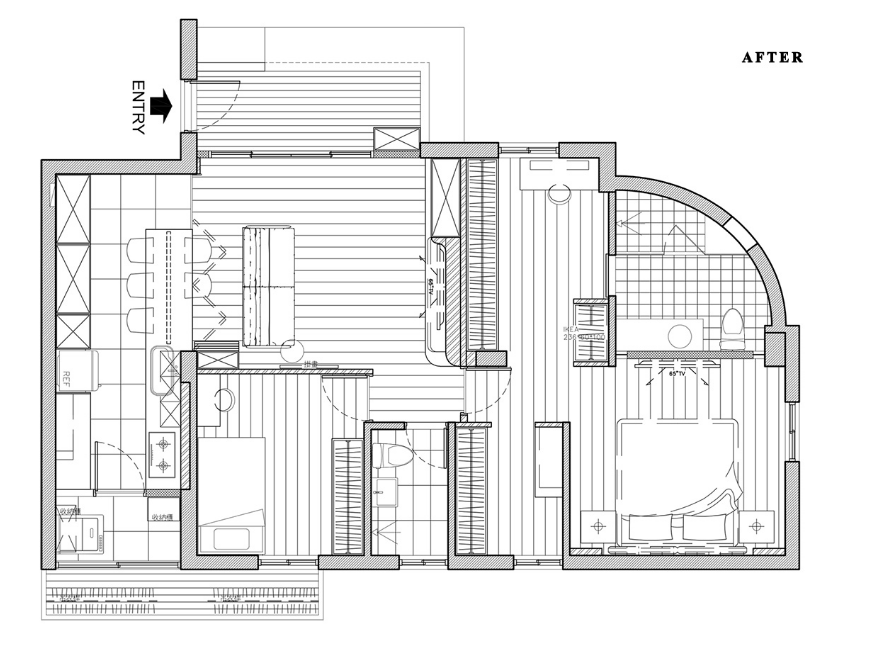 80㎡的定制之家，风格太爱了，功能区创意太赞了！-16